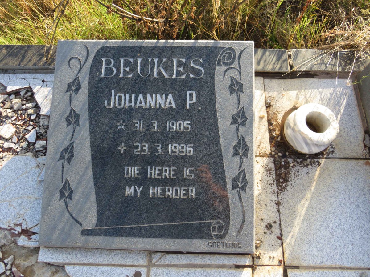 BEUKES Johanna P. 1905-1996