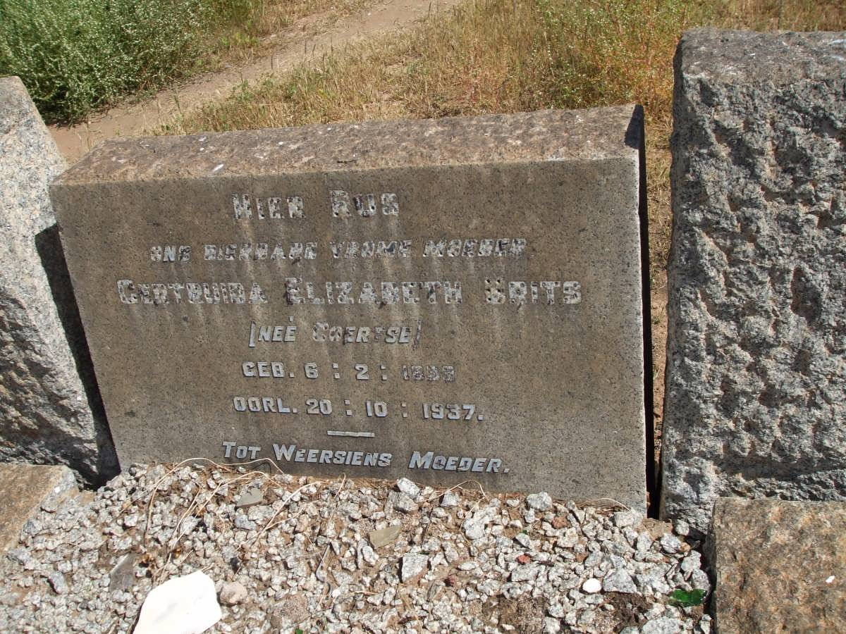 BRITS Gertruida Elizabeth nee COERTSE 18?3-1937
