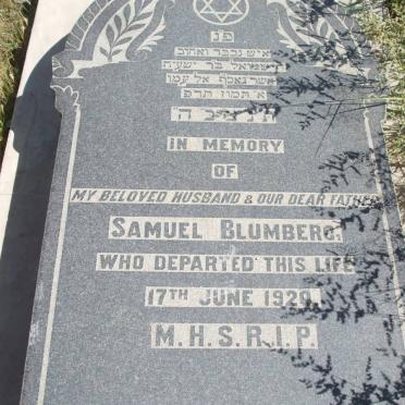 BLUMBERG Samuel -1920