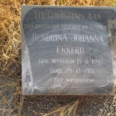 EKKERD Hendrina Johanna nee MYBURGH 1892-1961