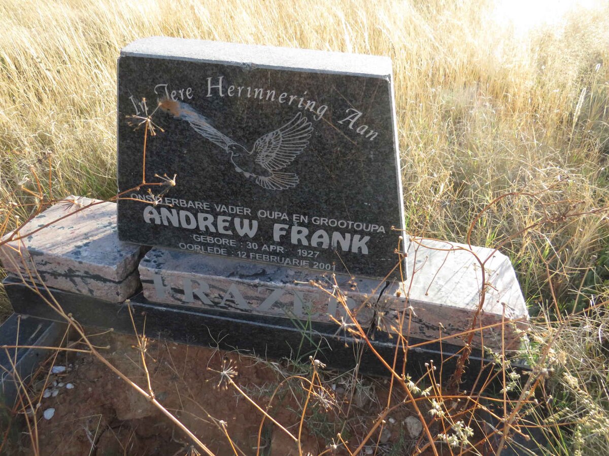 FRAZER Andrew Frank 1927-2001