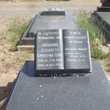 GOUS Johanna Elizabeth Christina 1900-1989