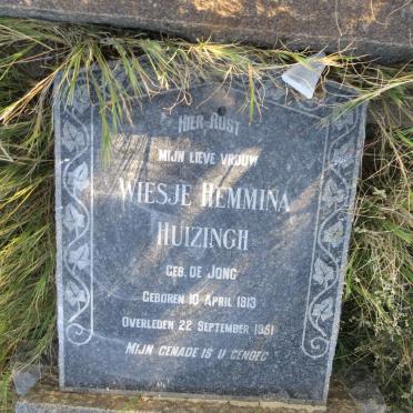 HUIZINGH Wiesje Hemmina nee DE JONG 1913-1951