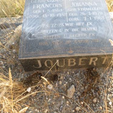 JOUBERT Gerhardus Francois 1863-1952 &amp; Hendrina Johanna VERMEULEN 1870-1963 _2