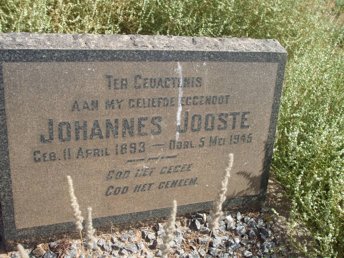 JOOSTE Johannes 1893-1945