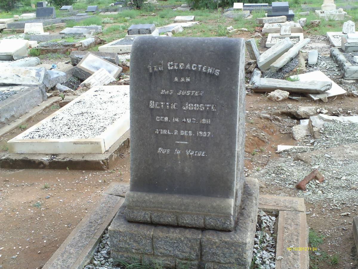 JOOSTE Bettie 1911-19??