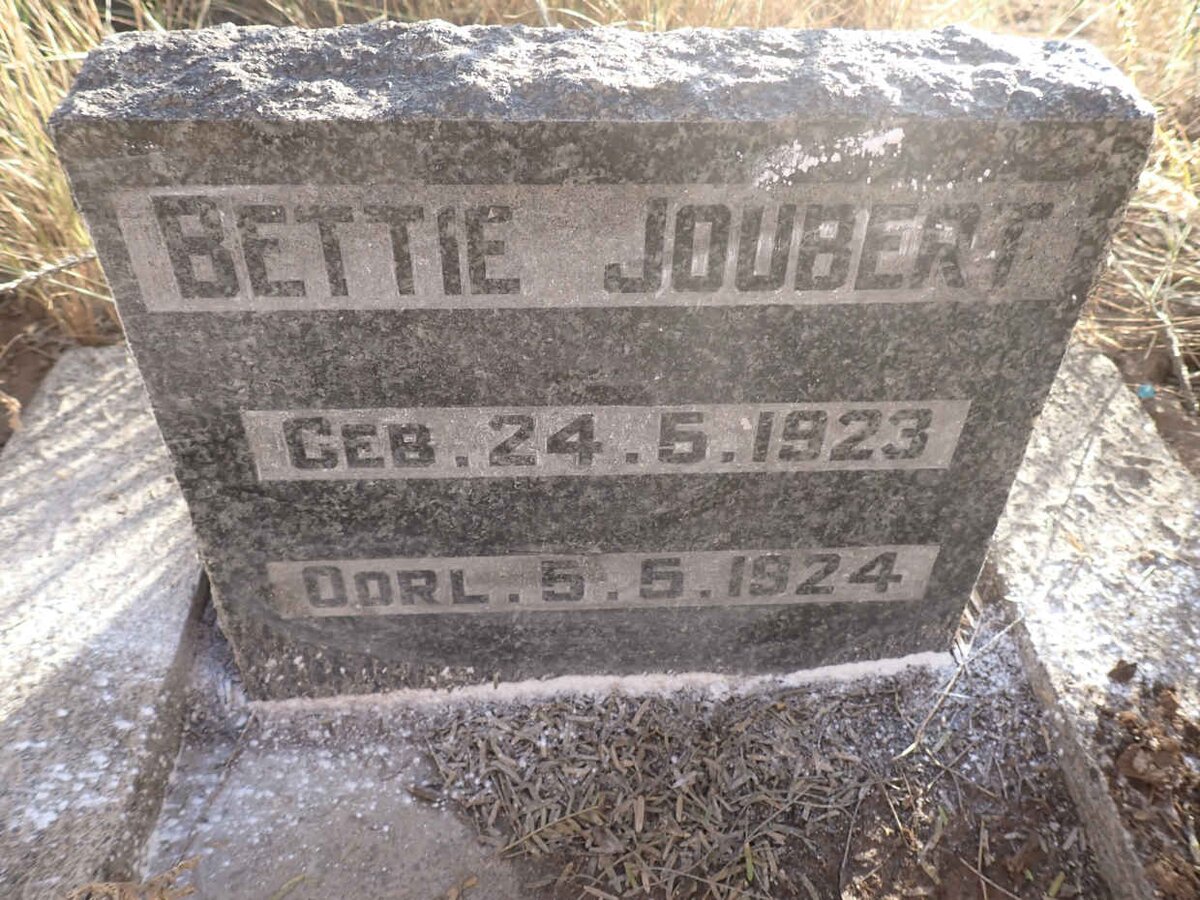 JOUBERT Bettie 1923-1924