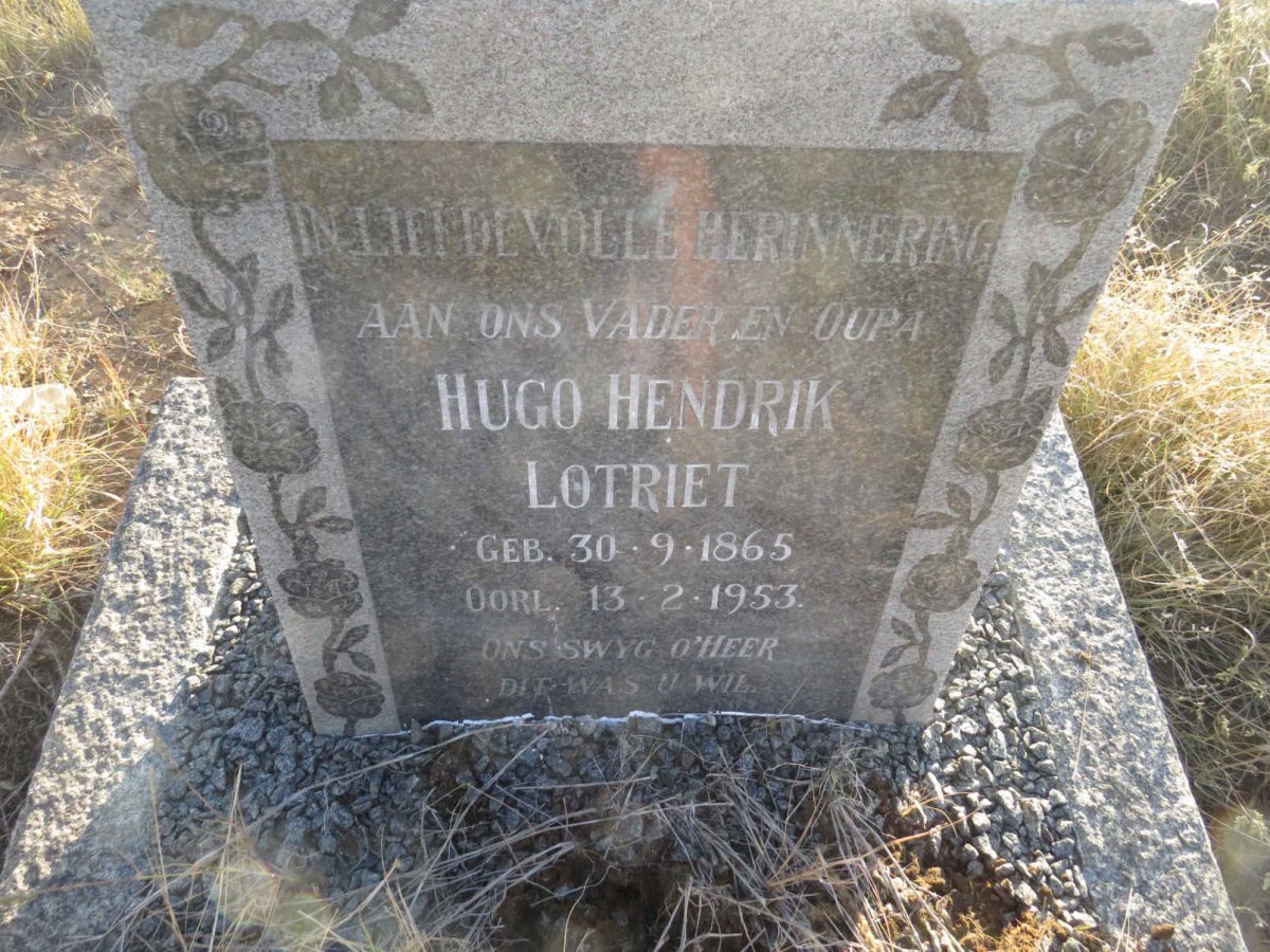 LOTRIET Hugo Hendrik 1865-1953