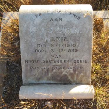 LUBBE H.J.J. 1910-1939