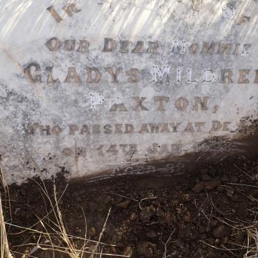 PAXTON Gladys Mildred -1928