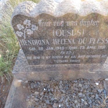PLESSIS Hendrina Helena, du 1940-1951