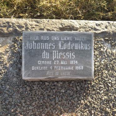 PLESSIS Johannes Lodewikus, du 1874-1968