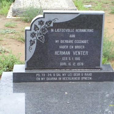 VENTER Herman 1916-1978