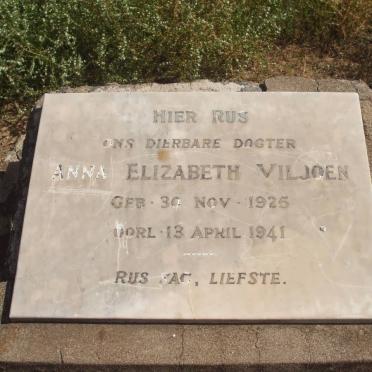 VILJOEN Anna Elizabeth 1925-1941