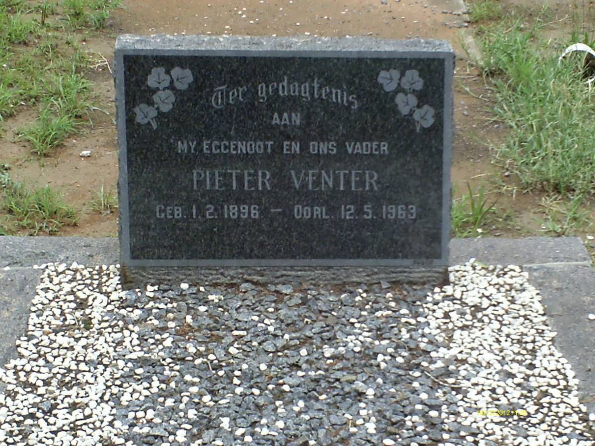 VENTER Pieter 1896-1963