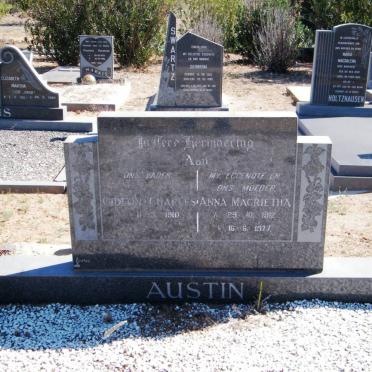 AUSTIN Gideon Charles 1910- &amp; Anna Magrietha 1912-1977