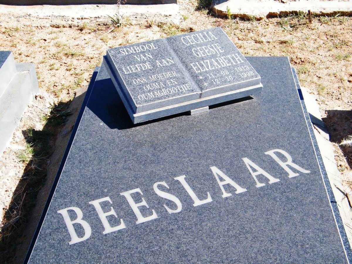 BEESLAAR Cecilia Geesje Elizabeth 1913-1998