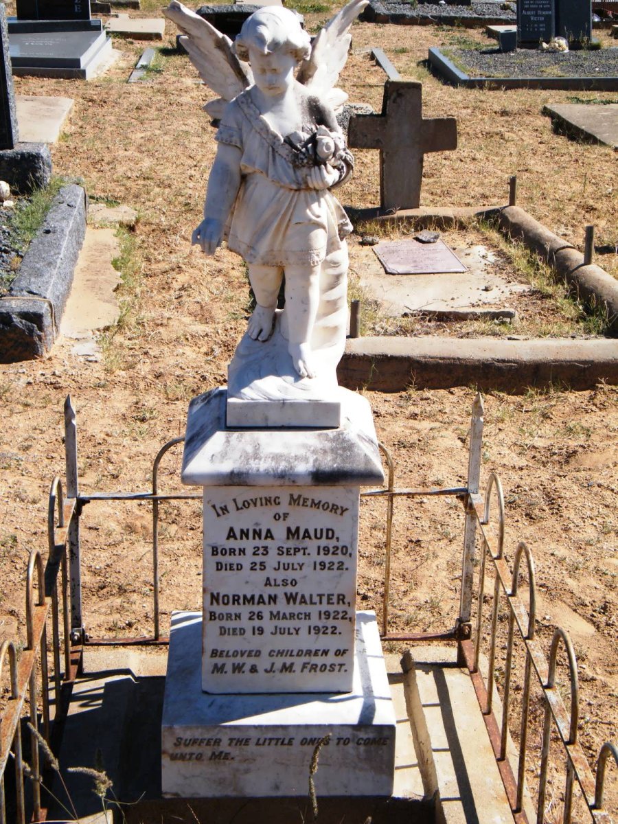 FROST Anna Maud 1920-1922 :: FROST Norman Walter 1922-1922