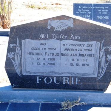 FOURIE Hendrik Petrus 1906-2000 &amp; Nicolaas Johannes 1913-1976