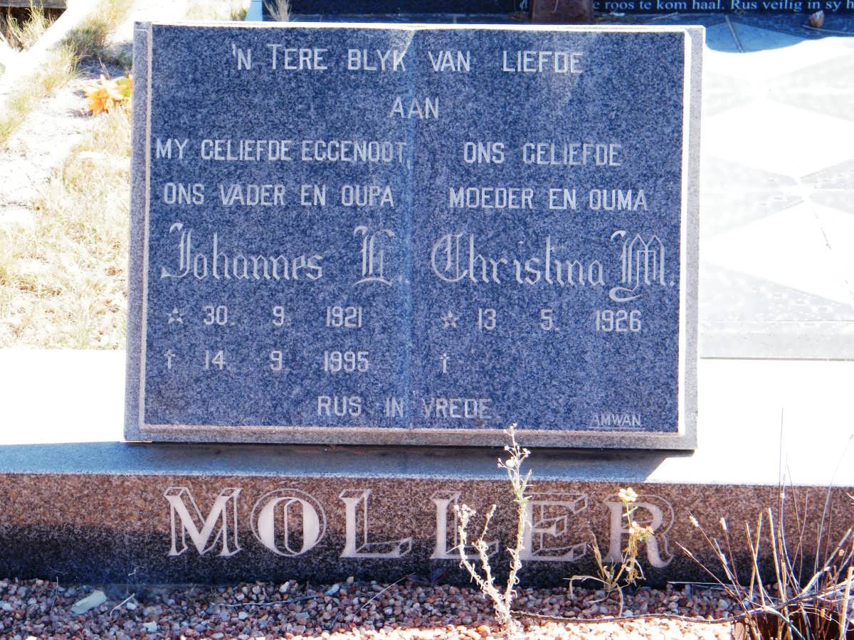 MOLLER Johannes F. 1921-1995 &amp; Christina M. 1926-