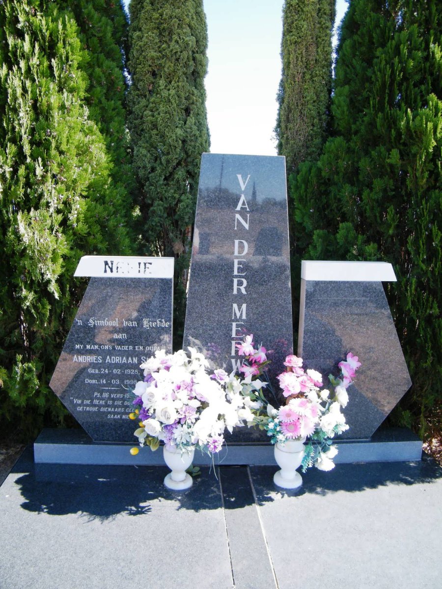MERWE Andries Adriaan S?, van der 1928-1998