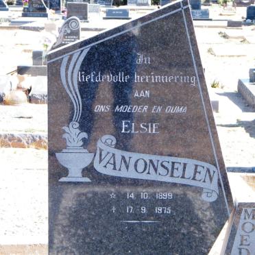 ONSELEN Elsie, van 1899-1975