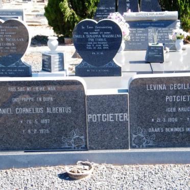 POTGIETER Daniel Cornelius Albertus 1897-1979 &amp; Levina Cecilia KRUGER 1906-1980