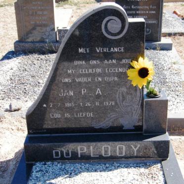PLOOY Jan P.A., du 1915-1978