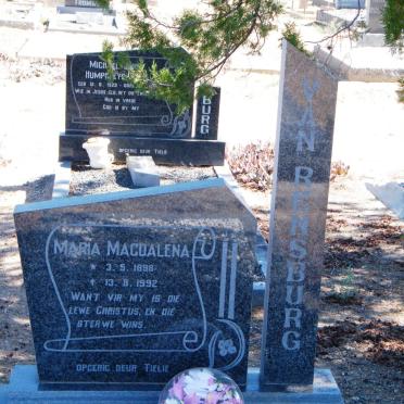 RENSBURG Maria Magdalena, van 1898-1992