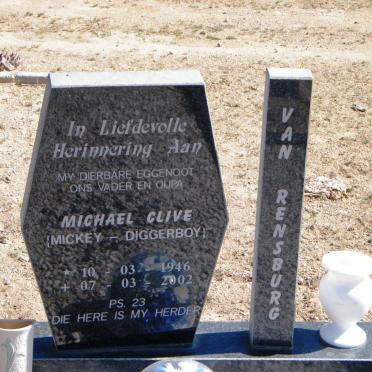 RENSBURG Michael Clive, van 1946-2002