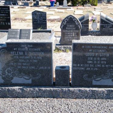 STEYN Louis P. 1895-1978 &amp; Helena A.S. AUCAMP 1906-1961