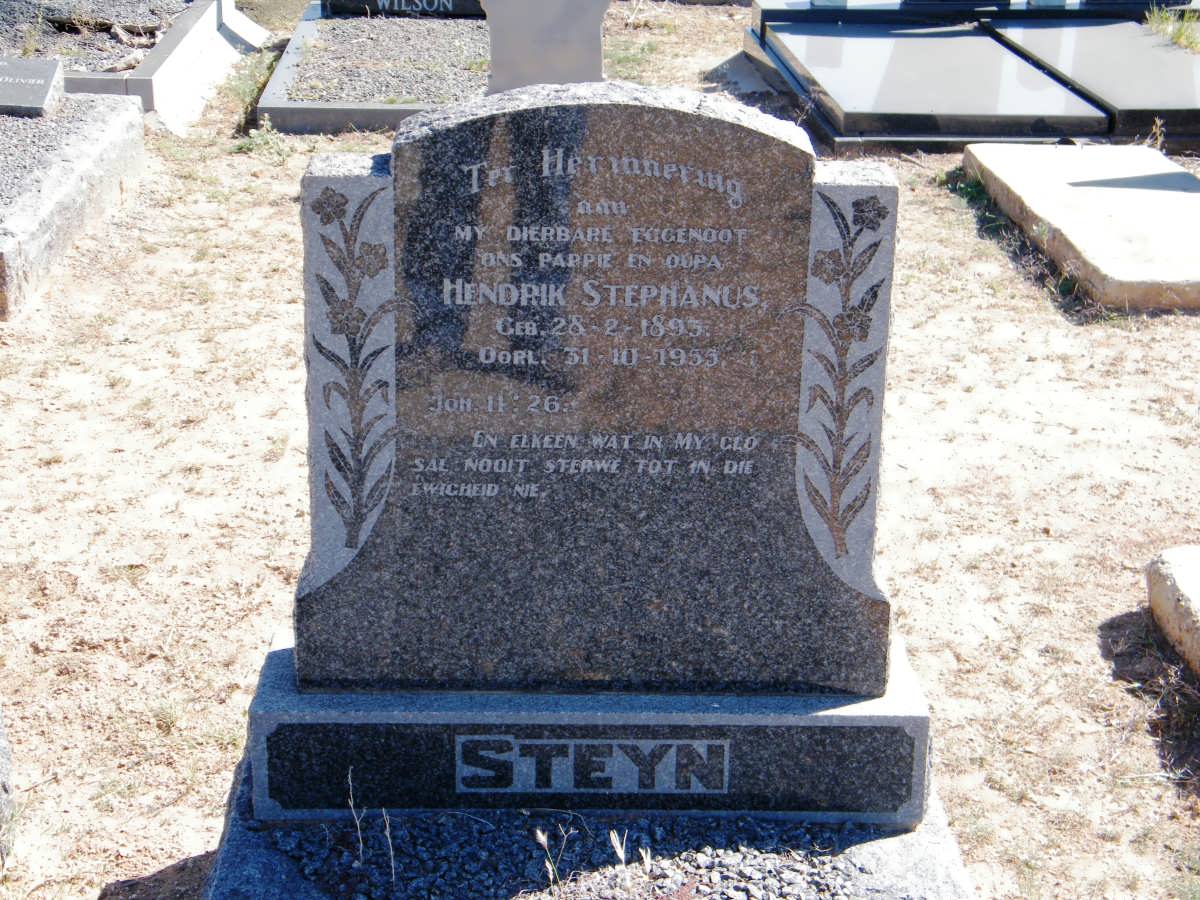 STEYN Hendrik Stephanus 1895-1955
