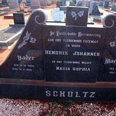 SCHOLTZ Hendrik Johannes 1884-1966 & Maria Sophia 1883-1981