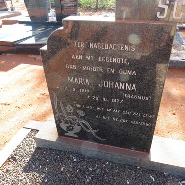 SCHOEMAN Daniel Wilhelmus 1919-1988 & Maria Johanna ERASMUS 1918-1977 _3