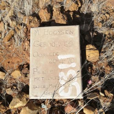 BOOYSEN M. 1969-1970