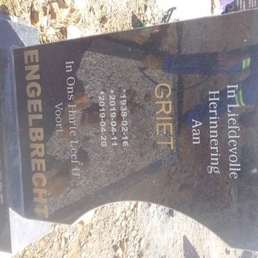 ENGELBRECHT Griet 1938-2019