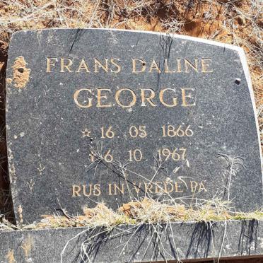 GEORGE Frans Daline 1866-1967