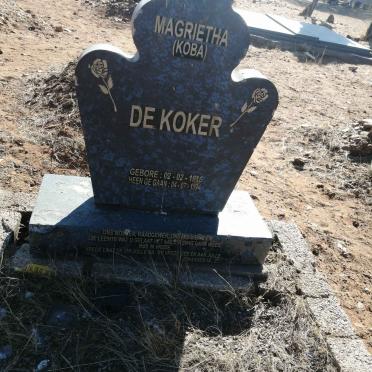 KOKER Magrietha, de 2016-1994