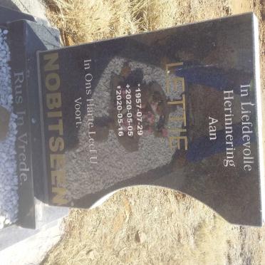 NOBITSEEN Lettie 1957-2020