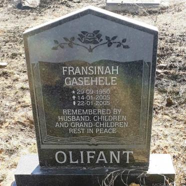 OLIFANT Fransinah Gasehele 1950-2005