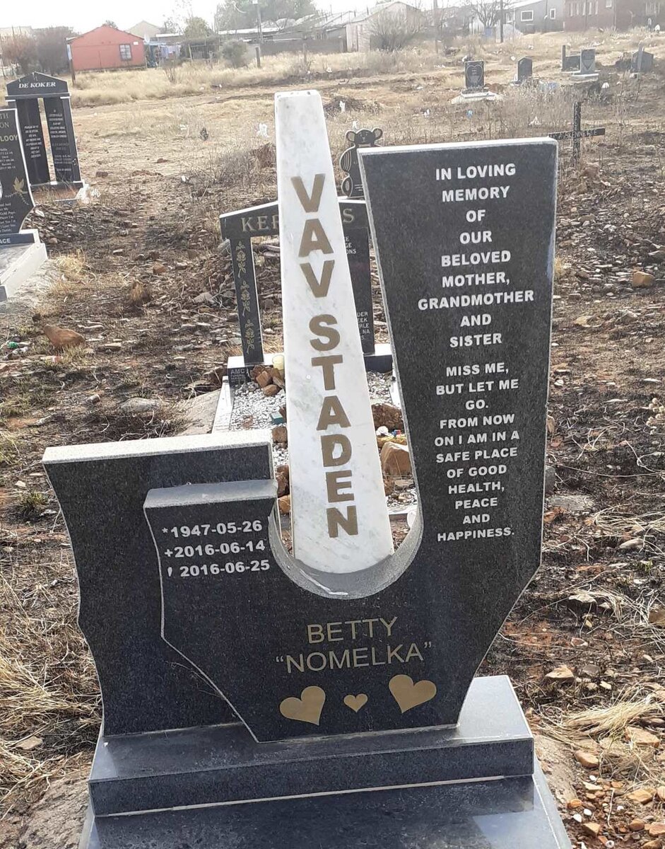 STADEN Betty, van 1947-2014