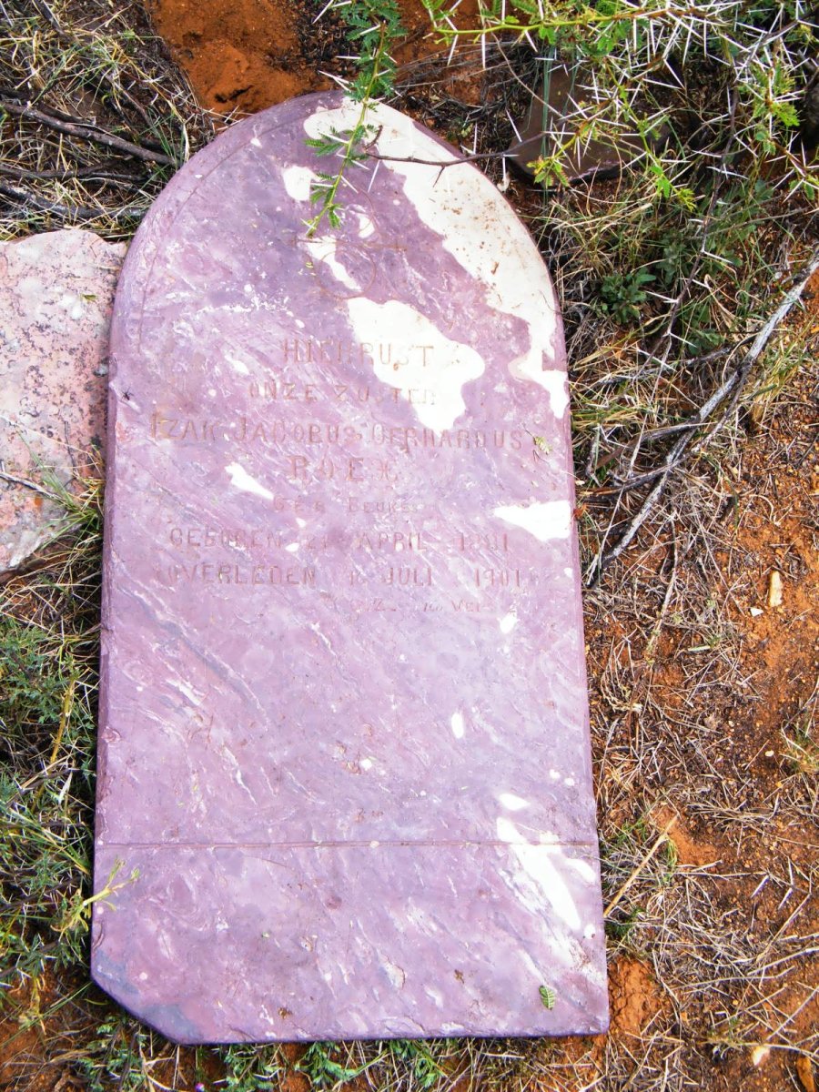 ROEX Izak Jacobus Gerhardus nee BEUKES 1881-1901