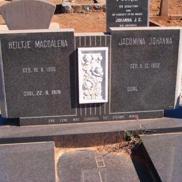 BLOMERUS Heiltje Magdalena 1905-1978 :: BLOMERUS Jacomina Johanna 1902-