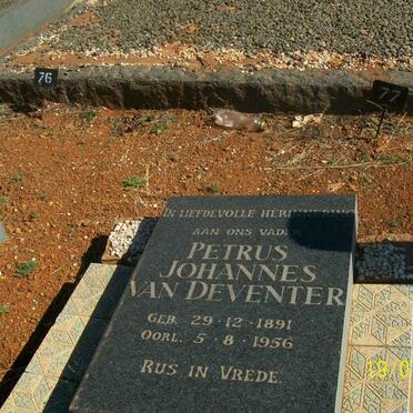 DEVENTER Petrus Johannes, van 1891-1956
