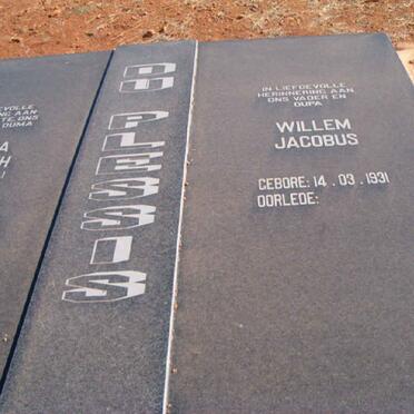 PLESSIS Willem Jacobus, du 1931- &amp; Susanna Elizabeth STEYN 1932-2006 