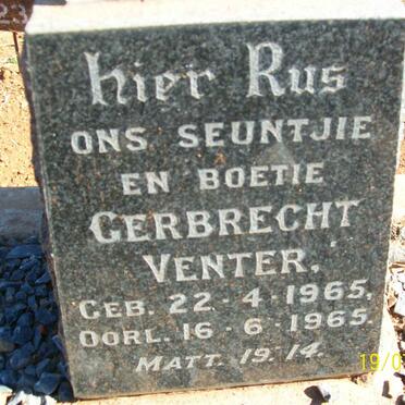 VENTER Gerbrecht 1965-1965