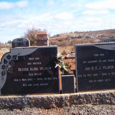 VILJOEN Jan D.E.J. 1889-1955 &amp; Hester Alida NOETH 1898-1978