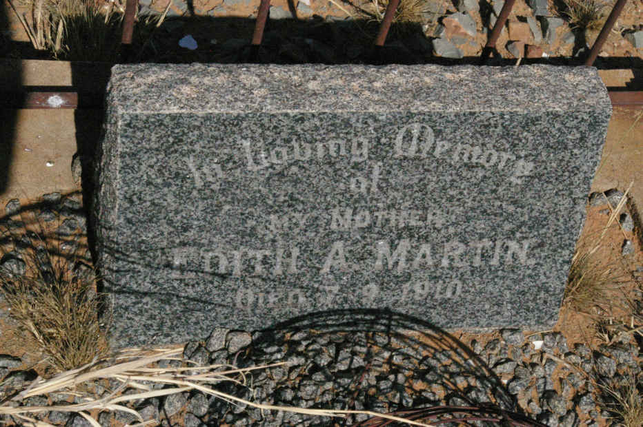 MARTIN Edith A. -1910