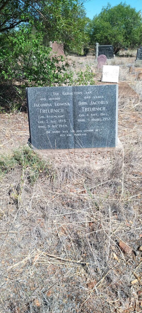 TREURNICH Dirk Jacobus 1865-1938 & Jacomina Lowisa STEENKAMP 1878-1949