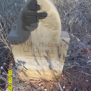 GRANGE Hester Magrieta, le 1930-1930